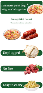 Bữa ăn sẵn sàng để ăn Xúc Xích cơm chiên tự sưởi ấm gạo thực phẩm khẩu phần khẩn cấp - Product Image 5