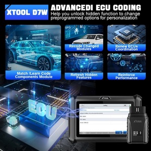 2024 Xtool D7w teşhis aracı tüm sistem çift yönlü tarayıcı Ecu kodlama anahtar programcı 36 sıfırlama Doip Can Fd