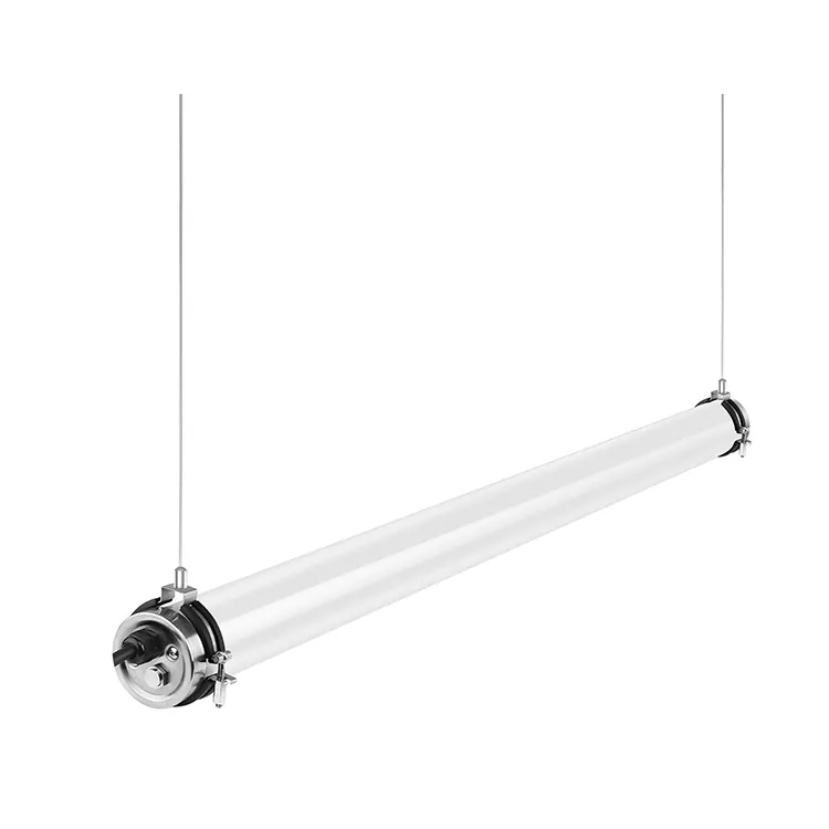 IP69K 60W Anti-ammoniaca LED Tri-prova tubolare resistente agli agenti chimici PMMA copertura per pollame industriale Tri-proof