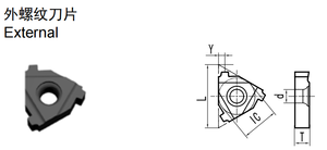 API, но вставная однозубчатая резьба, Внутренняя/внешняя CNC нефтяная нить, трапециевидная резьба, лезвие 22ER 5BUT75 - Product Image 2