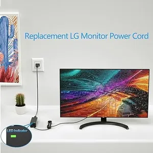 适用于LG显示器的65w充电器19V 3.42A 6.5x4.4毫米适配器适用于LG 19 "20" 22 "23" 24 "23" 27 "32" 34 "液晶显示器高清显示器，适用于三星 - Product Image 5