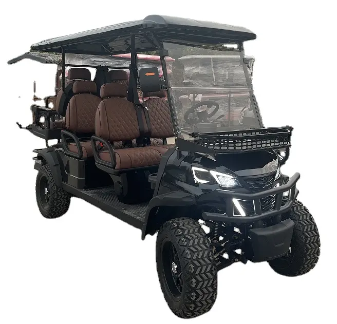 WELIFTRICH Mini voiturette de golf classique électrique de luxe pas cher 4 6 8 places antique pour hôtel de villégiature de mariage