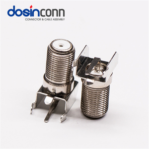 F tipi konnektör açılı dişi delikten PCB dayanağı bölme nikel kaplama - Product Image 5