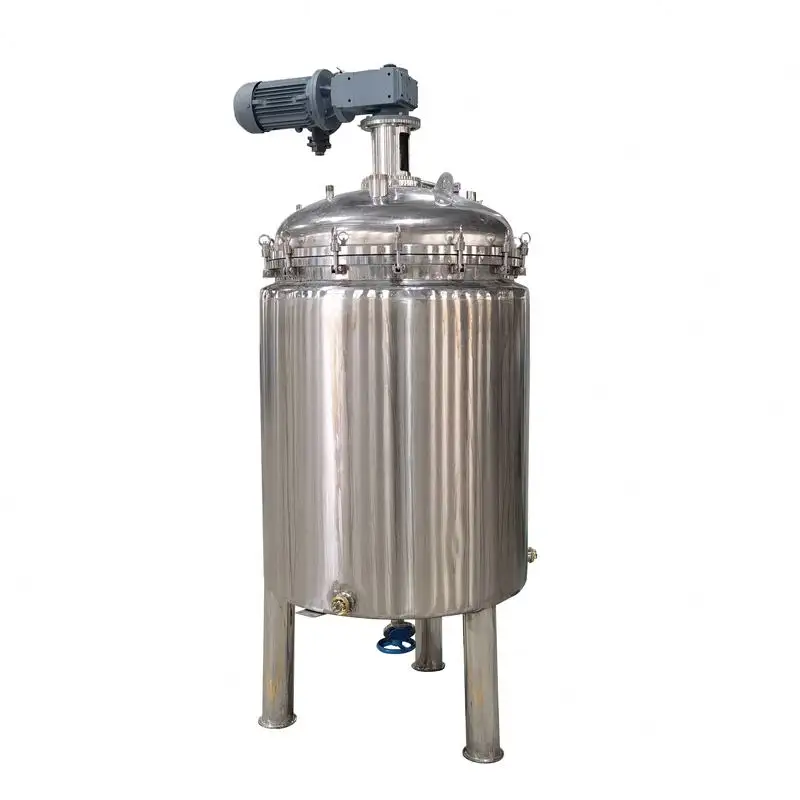 Tanque de mezcla para champú con función de calentamiento crema vaselina máquina emulsionante hecha en China