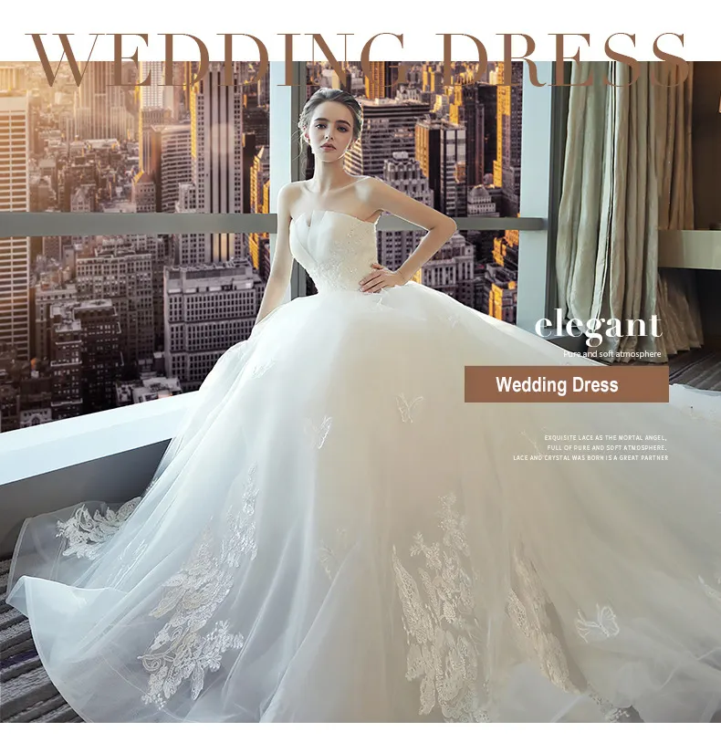 Vestidos de noiva luxuosos, vestido longo luxuoso para casamento com laço de estampa de peru, branco 2022