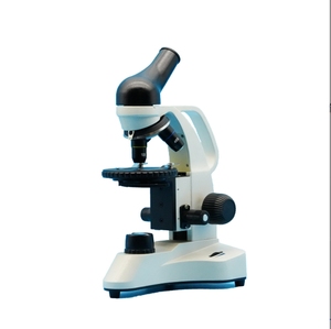 Microscopio biológico de plataforma Circular, equipo de enseñanza, instrumento óptico, portátil, 640X