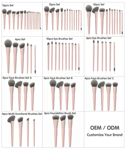 Chất Lượng Cao Vegan Sang Trọng Trang Điểm Bàn Chải 10Pcs Bàn Chải Mắt Bao Gồm Eyeshadow Bút Kẻ Mắt Lông Mày Bàn Chải Nhãn Hiệu Riêng Biểu Tượng Tùy Chỉnh - Product Image 5