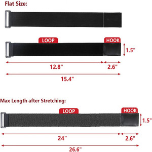 Custom Elastic <strong>Hook</strong> <strong>and</strong> <strong>Loop</strong> <strong>Strap</strong> Adjustable Arm Bands With Buckle <strong>Hook</strong> Fasten <strong>and</strong> <strong>Binding</strong> - Product Image 3