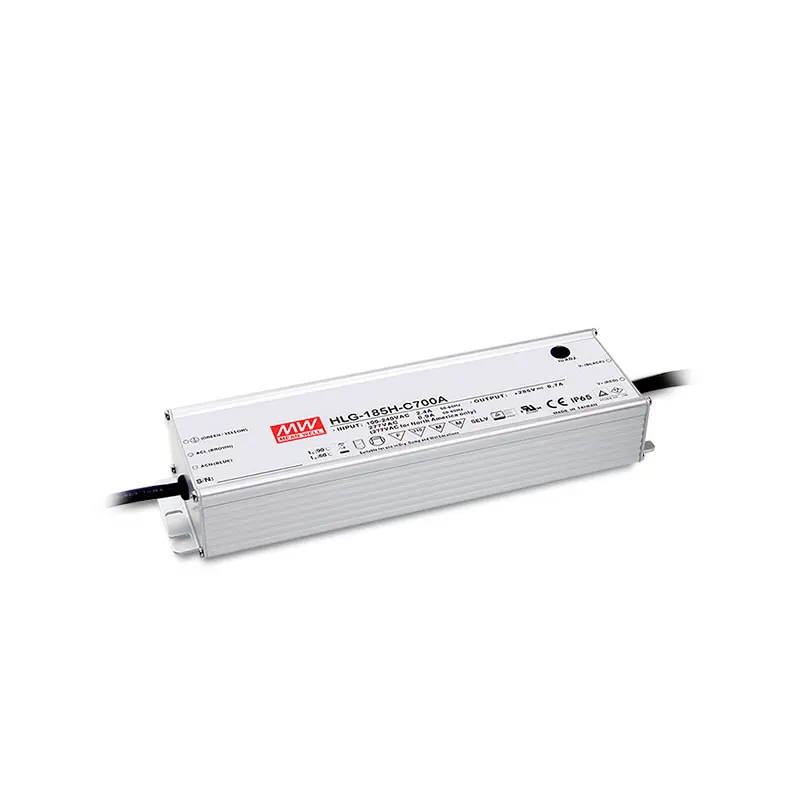 Meanwell HLG-185H-C سلسلة 200W 700mA مصابيح ليد الفردية امدادات الطاقة HLG-185H-C700 HLG-185H-C700A HLG-185H-C700B الصمام سائق