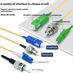 Puente de fibra monomodo de grado de telecomunicaciones de 0,9 MM de alta calidad, 1M, Pigtails de núcleo único LC/SC/FC/ST para red TCP 4G 3G