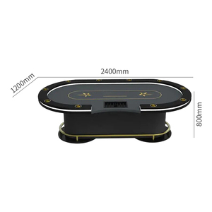 Lüks yüksek kalite özel yuvarlak rulet Poker masası zarif High-End Mahjong masa Gamblers için - Product Image 5