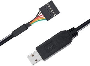 FTDI USB TO TTLอะแดปเตอร์อนุกรม 5V UARTสาย 6 ขาหญิงหัว FT232RL ชิปข้อมูลสําหรับWindows 10 8 7 Linux Mac OS - Product Image 3