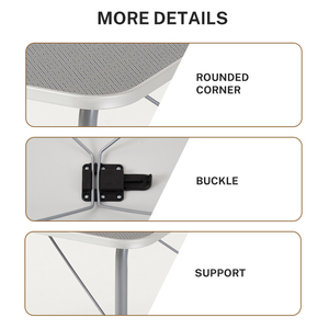 Homful gấp di động cắm trại bảng nhôm nhẹ dã ngoại cắm trại bảng - Product Image 5