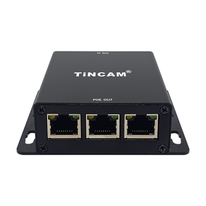 TiNCAM Gigabit 1000M 1 entrada POE 3 salida POE 30W extender 100 metros carcasa de Metal CCTV Cámara IP repetidor extensor POE - Product Image 4