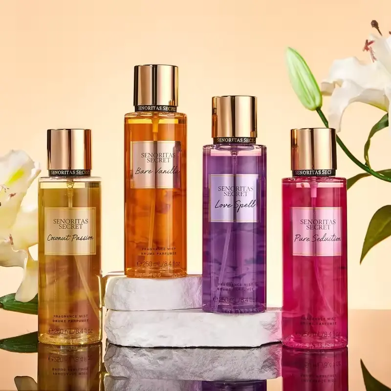 Victoria Flower Season Spray de corpo Perfume Feminino Floral e Fruta Tom Durando Fragrância Tailândia Top Brand 250ml