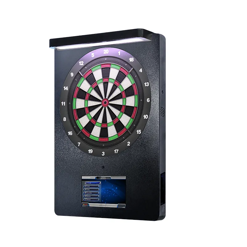 Kulüp kapalı Arcade sikke işletilen ticari elektronik dart makinesi LED ışık dart hedef online maç sikke dart arcade makineleri
