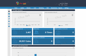 Hệ thống quản lý thẻ đổi thẻ đọc cho trung tâm trò chơi Arcade | chạm hoặc quẹt thẻ hệ thống thông minh khu vực chơi trong nhà - Product Image 6