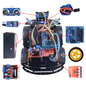 工場DIYトラッキングライン障害物回避ロボットスターターキットV2.0スマートロボットスターターキット学校の子供のためのロボットキット - Product Image 2