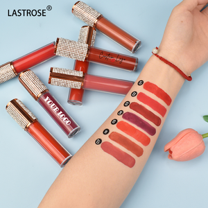 Chất lượng cao in logo Lip Gloss chất lỏng không thấm nước Vegan Lip Stain hợp thờ<span class=keywords><strong>i</strong></span> trang Thiết kế nhãn hiệu riêng lâu dà<span class=keywords><strong>i</strong></span> son bóng - Product Image 1