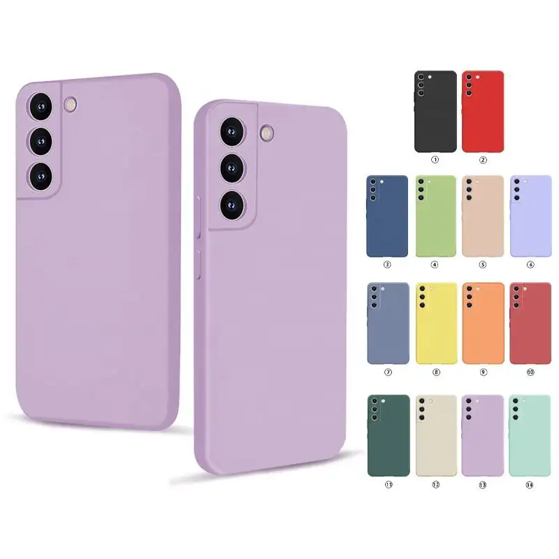 Ailestecca Nieuwe S22 Ultra Telefoon Case Zachte Siliconen Matte Tpu Mobiele Telefoon Hoes Cover Voor Samsung Galaxy S22 Plus S22