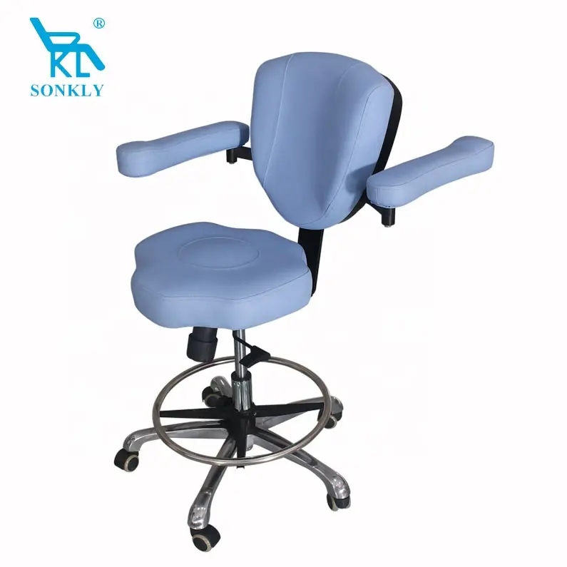 Sonkly-Silla de dentista para clínica hospitalaria, sillón de microscopio quirúrgico, taburete
