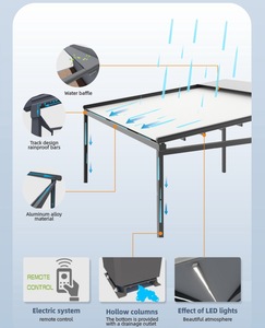 Custom Sun Shading and Rainproof Pergola Sliding Porch Awning Folding <strong>Patio</strong> Cover Roof System Automatic Retractable Pergola <strong>PVC</strong> - Product Image 5