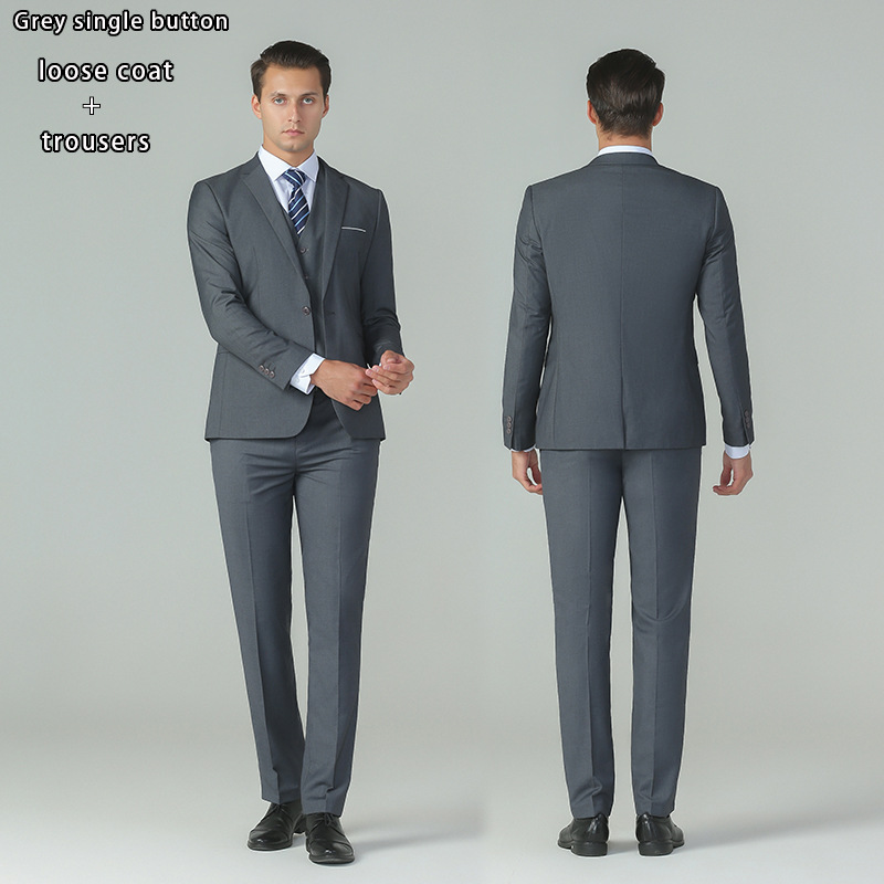 Pantalon manteau boutons gris