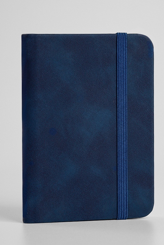 Bolsillo de cuero A7-azul oscuro