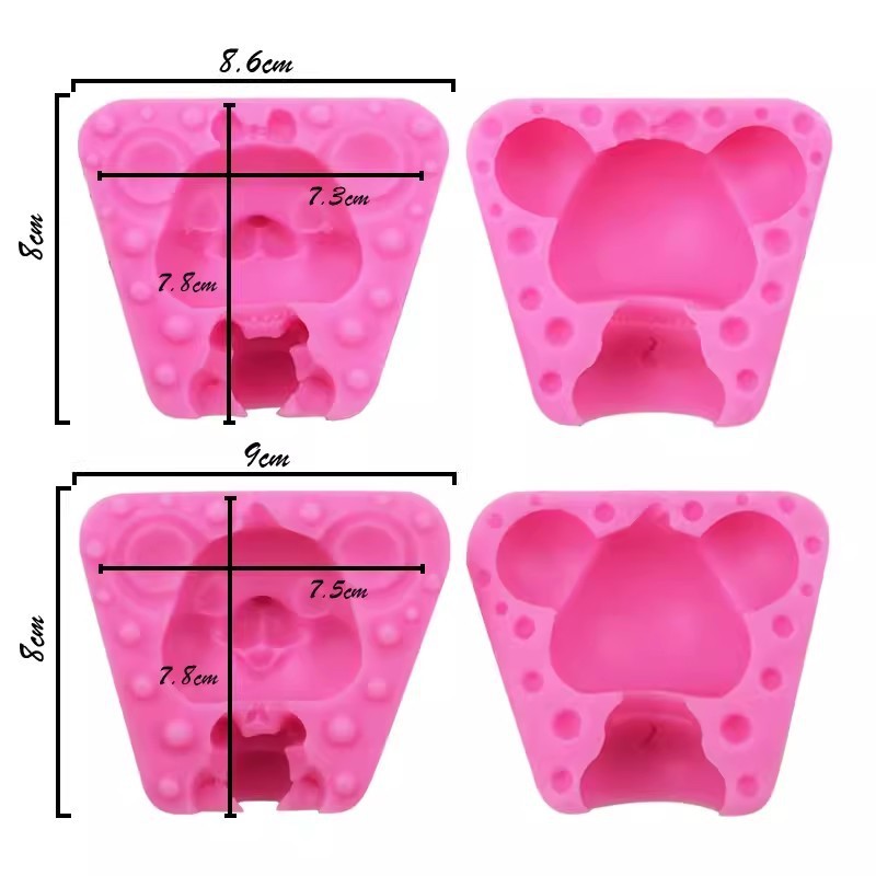 Molde de ratón macho rosa