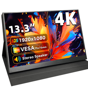 Monitores pequeños LED LCD de 13,3 pulgadas, pantalla táctil 1080P, Monitor de juego, pantalla de Panel IPS, pantalla USB, Monitor portátil para ordenador portátil - Product Image 1