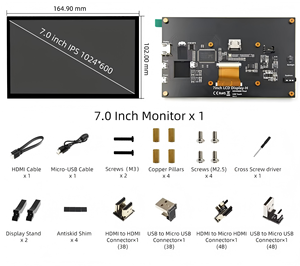 Kit de pantalla táctil capacitiva, módulo LCD, Monitor táctil con puerto HD de 7 pulgadas para Raspberry Pi 4