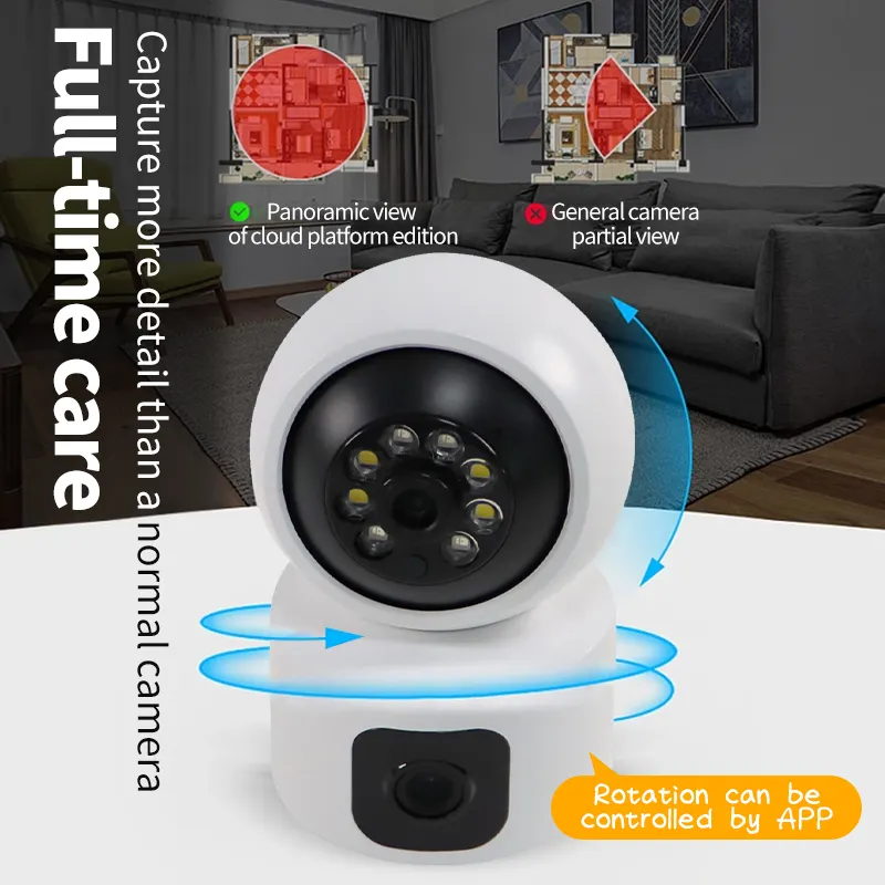 2024 Hot Bán 4MP 10x Zoom ống kính kép Camera giám sát không dây điều khiển từ xa bằng giọng nói intercom Night Vision