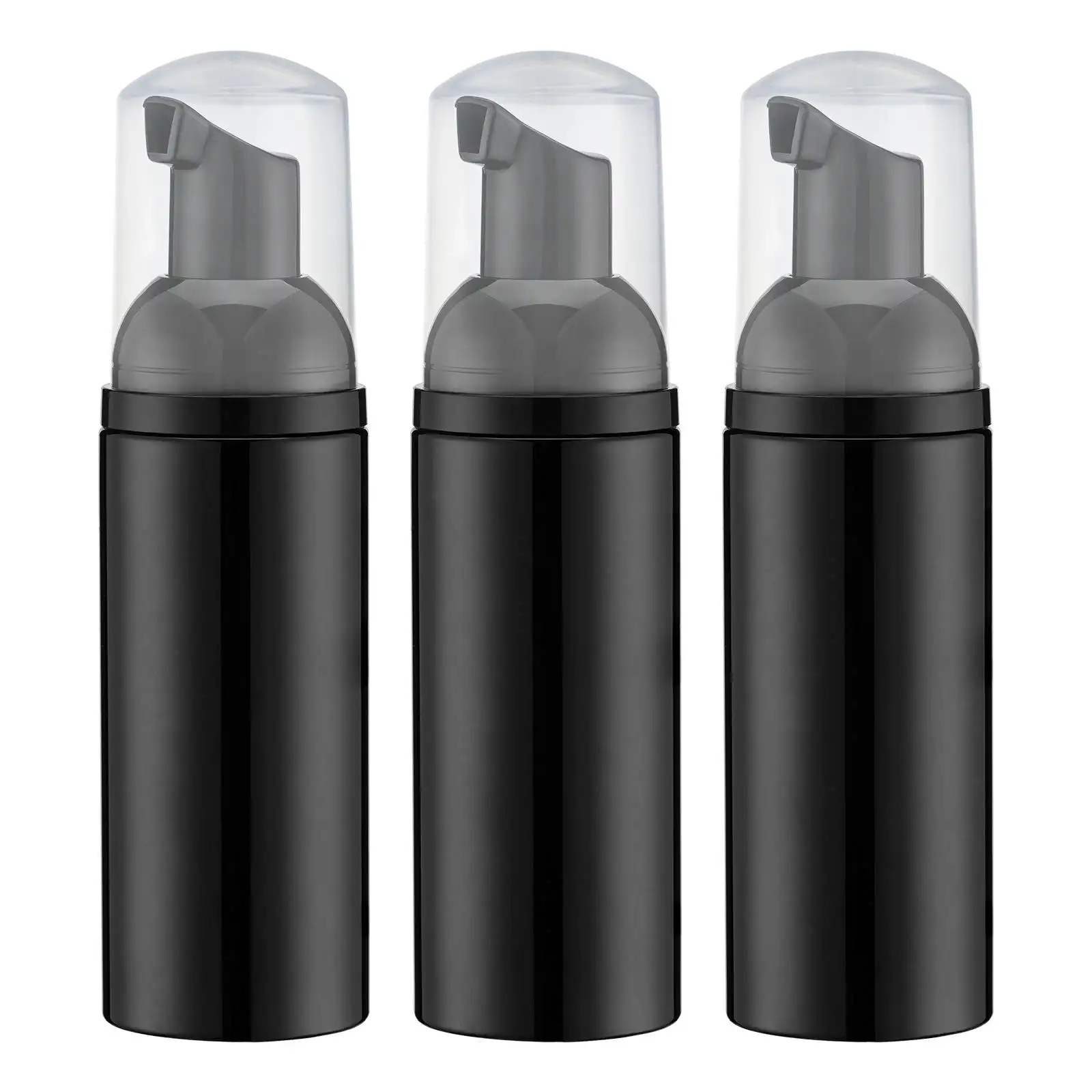 フェイシャルクレンザー包装用キャップ付きプラスチックハンド液体石鹸フォームポンプボトル50mlマットブラックラッシュシャンプーボトル