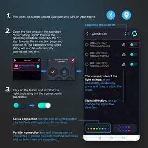 СВЕТОДИОДНАЯ Гирлянда для бега BTF с дистанционным управлением и USB-портом - Product Image 5