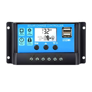 Автоматический солнечный заряд PWM контроллеры 60A/50A/40A/30A/20A/10A 12V 24V двойной USB 5V 3A выходной ЖК-дисплей PV регулятор для свинцовой кислоты - Product Image 1