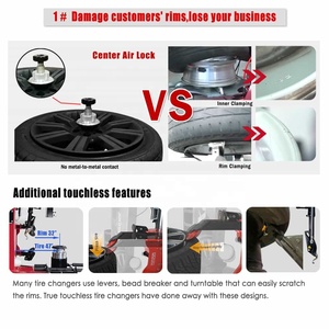 Atölye çift diskli boncuk kesici otomatik lastik değiştirici için blast enflasyon lastik değiştirici makinesi ile İtalyan tasarım - Product Image 2
