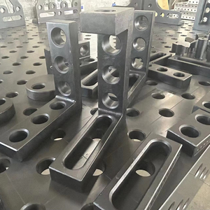 Plataforma DE TRABAJO serie 16/28 de acero mesa de soldadura flexible 3D con plantillas de soldadura para sistema de detección de tuberías industriales (brida) - Product Image 1