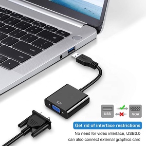 <strong>USB</strong> 3.0 Male <strong>to</strong> <strong>VGA</strong> Port Conversion Cable Cord <strong>USB</strong> <strong>to</strong> <strong>VGA</strong> Video Graphics Adapter External Video Card - Product Image 2