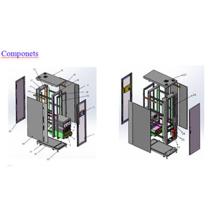 ZTMM Edge Cloud Integrated Data Center Server Solution 42u Aisle Containment Metal Cabinet for Data Centers - Product Image 3