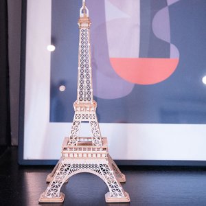 Robotime Rolife Contact получите 21% off TG501 модель здания Эйфелевой башни ручной работы 3D деревянные пазлы для взрослых - Product Image 3