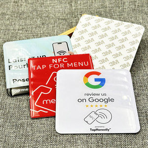Programmable RFID NFC 12*12CM Tag With QR <strong>Code</strong> Epoxy <strong>Google</strong> Card Review Us on <strong>Google</strong> - Product Image 5