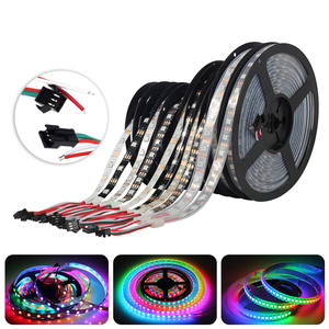 WS2812B发光二极管条5050 RGB 5V 30/60/144LED像素ws2812集成电路可寻址彩色RGB发光二极管条灯IP30 IP65 IP67防水 - Product Image 2
