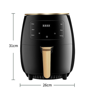 Freidora de aire Digital Silver Crest, controlador de temperatura del horno, pantalla LCD, temporizador, gran capacidad de 3L y 8L, freidora de aire inteligente de plástico negro - Product Image 3
