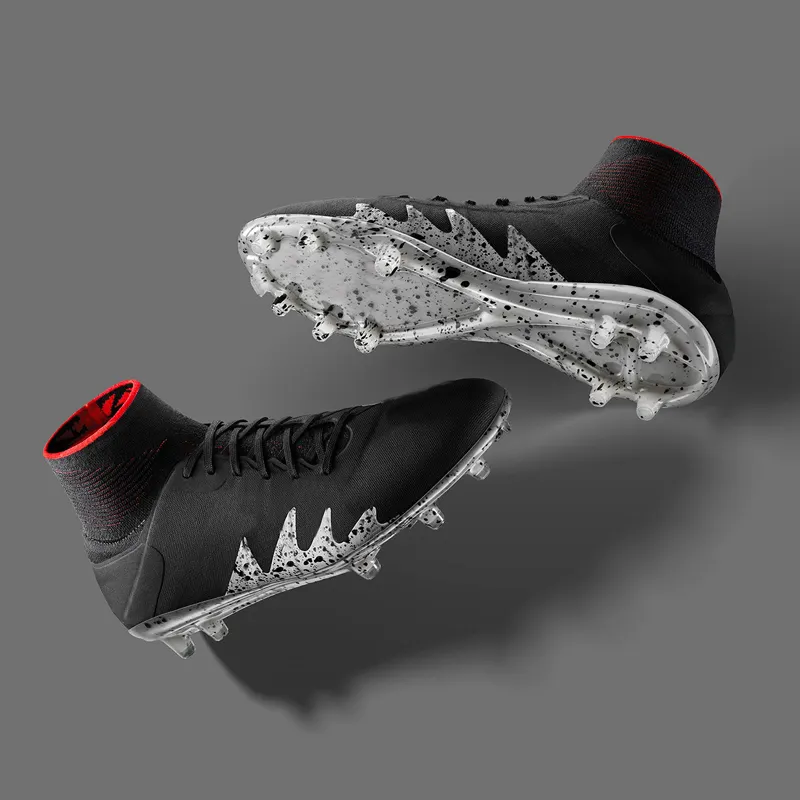 OEM Diseño personalizado China Fútbol Tacos Hombres al aire libre Fútbol Americano Tacos Botas Zapatos de fútbol