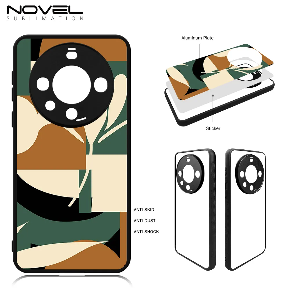 Pour HW Mate série 2D TPU couverture de téléphone imprimable pour bricolage personnaliser caoutchouc protection Sublimation coque de téléphone vierge pour HW Mate 60