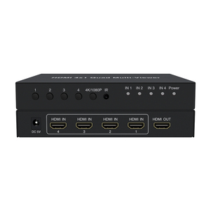 High-Definition 4K for HDMI Seamless <strong>Switcher</strong> <strong>4</strong> <strong>Inputs</strong> <strong>1</strong> <strong>Output</strong> 4x1 Remote Control Video Splitters Compatible 1080P Video