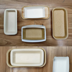 高品质牛皮纸容器便携式和寿司和面条最佳批发价格与胶印处理