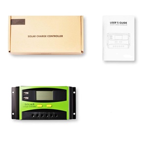Регулятор солнечной системы 12V/24V 10A 20A 40A 50A 60A PWM контроллер солнечного заряда с ЖК-дисплеем - Product Image 5