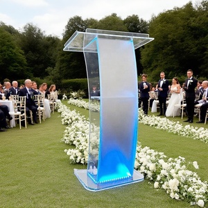 Acrylic đám cưới bục tiếp tân bàn đơn giản và trong suốt bục pha lê bục tùy chỉnh - Product Image 2