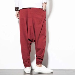 男士低裆宽松后宫裤口袋嘻哈舞裤灯笼裤中式复古风格宽腿 - Product Image 1